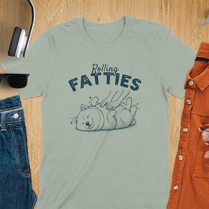 Rolling Fatties Shiba Inu T-Shirt
