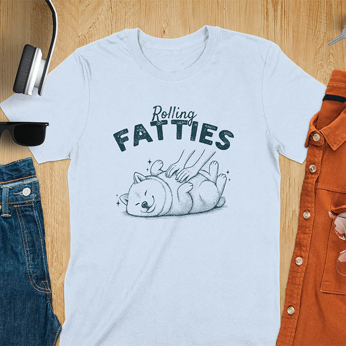 Rolling Fatties Shiba Inu T-Shirt