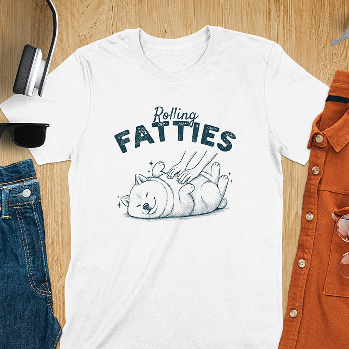 Rolling Fatties Shiba Inu T-Shirt