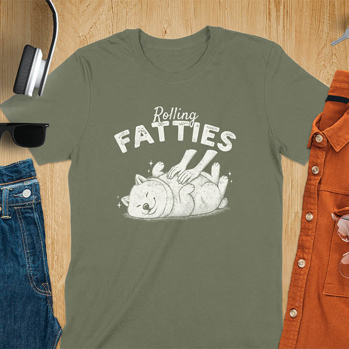 Rolling Fatties Shiba Inu T-Shirt