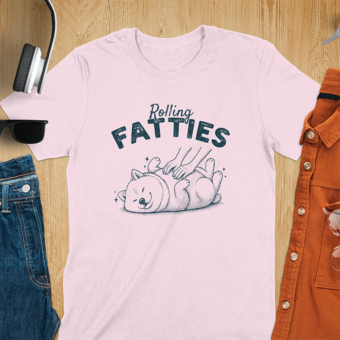 Rolling Fatties Shiba Inu T-Shirt