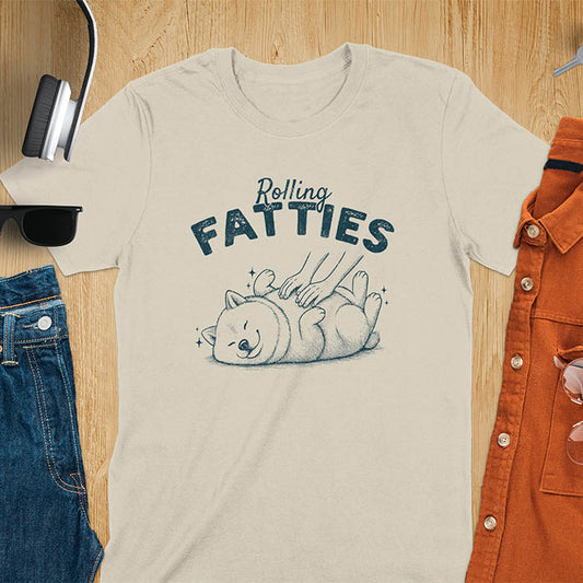 Rolling Fatties Shiba Inu T-Shirt