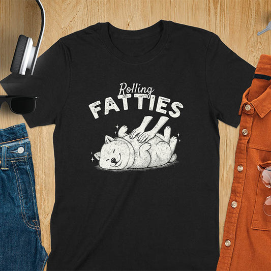 Rolling Fatties Shiba Inu T-Shirt