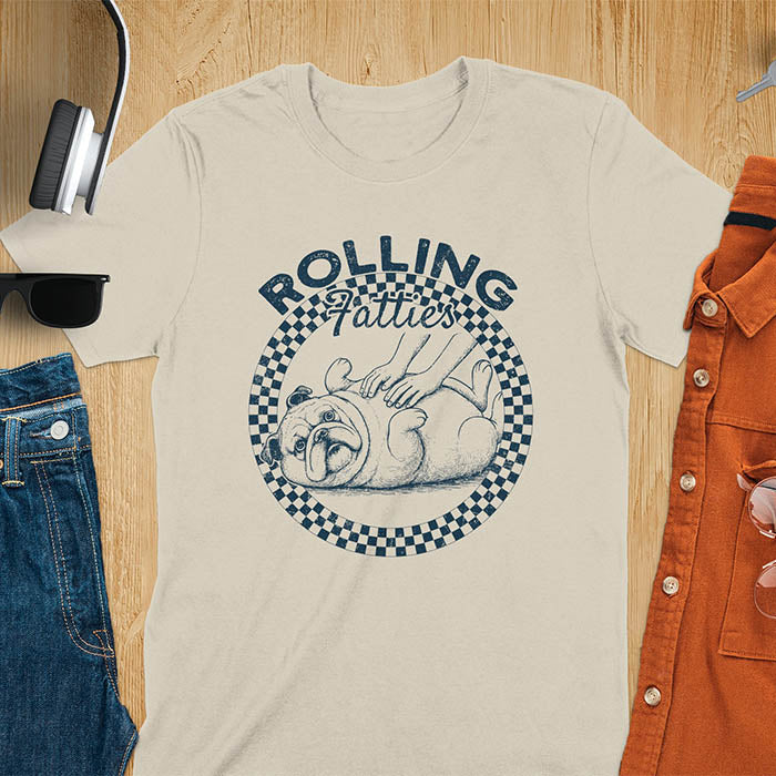 Rolling Fatties Bulldog T-Shirt
